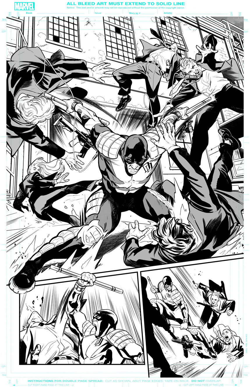 Daredevil #23 Page 6 | Monoprint / Artist's Proof